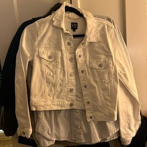 GAP white jean jacket